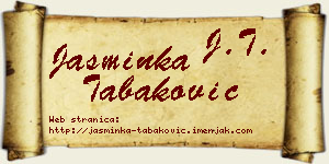 Jasminka Tabaković vizit kartica